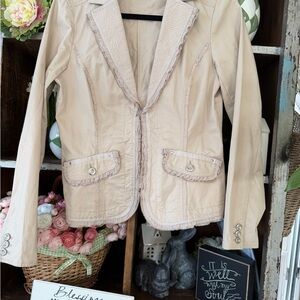 White House Black Market Beige Blazer